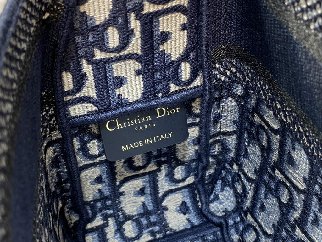 Dior M1241 Small Diorcamp Bag Blue Oblique Embroidery - Default Title - View 10
