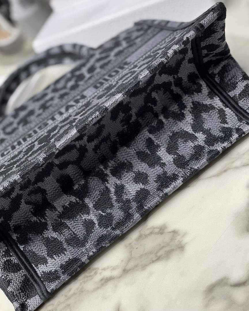 Dior M1265 Small Book Tote Gray Multicolor Mizza