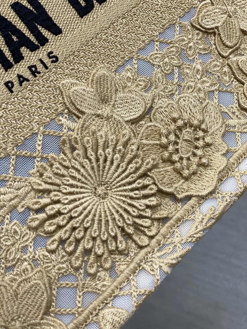 Dior Small Book Tote M1265 Toile de Jouy Embroidery M3533