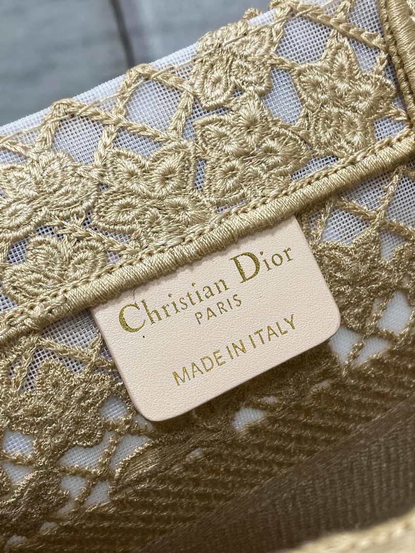 Dior Small Book Tote M1265 Toile de Jouy Embroidery M3533