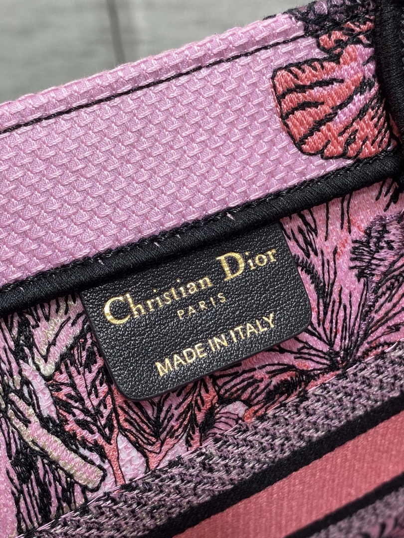 Dior Small Book Tote M1265 Toile de Jouy Embroidery M3510