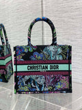 Dior Small Book Tote M1265 Toile de Jouy Embroidery M3514