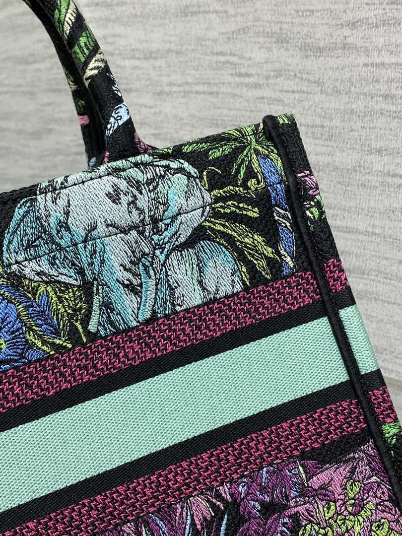 Dior Small Book Tote M1265 Toile de Jouy Embroidery M3514