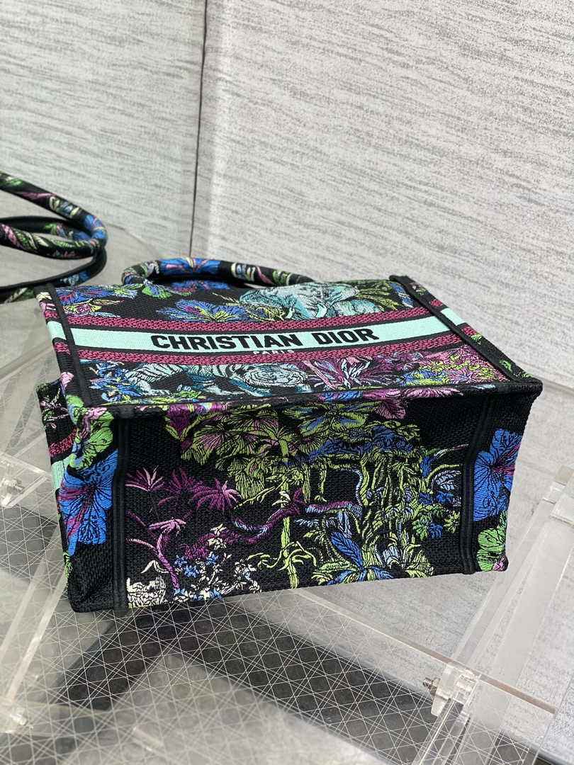 Dior Small Book Tote M1265 Toile de Jouy Embroidery M3514