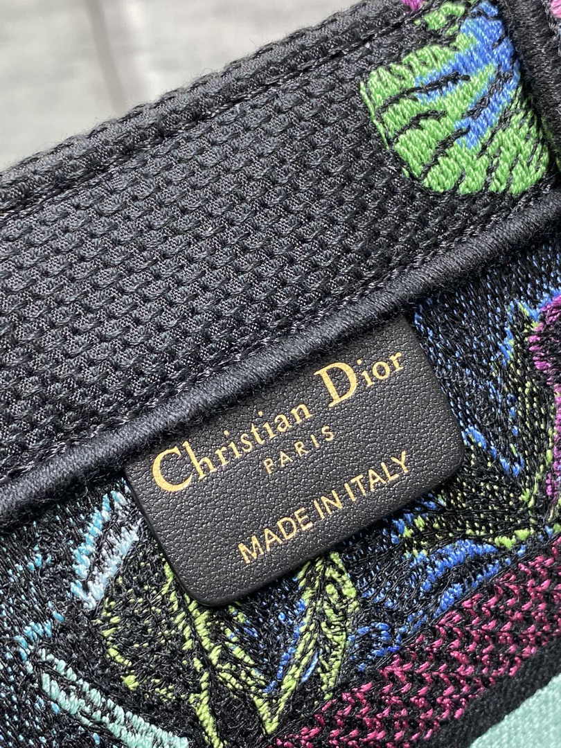 Dior Small Book Tote M1265 Toile de Jouy Embroidery M3514