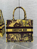 Dior Small Book Tote M1265 Toile de Jouy Embroidery M3515