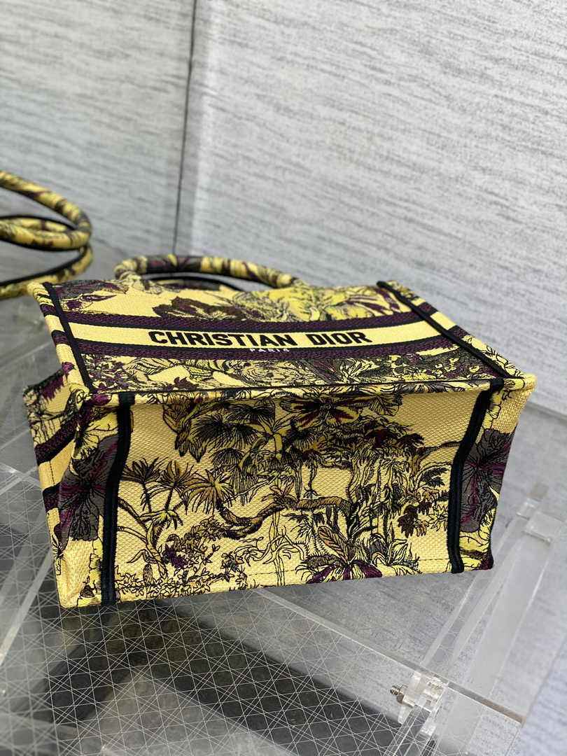 Dior Small Book Tote M1265 Toile de Jouy Embroidery M3515
