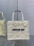 Dior Small Book Tote M1265 Toile de Jouy Embroidery M3534