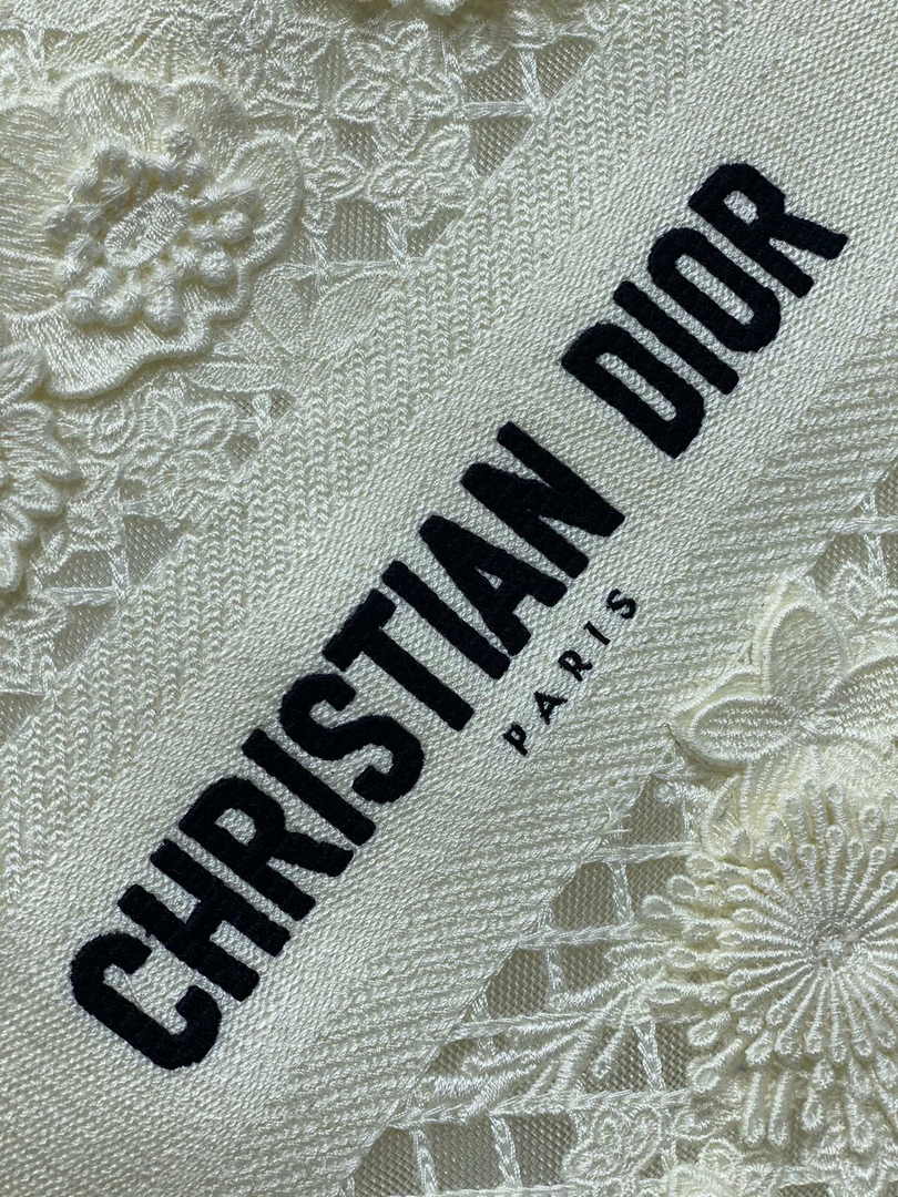Dior Small Book Tote M1265 Toile de Jouy Embroidery M3534