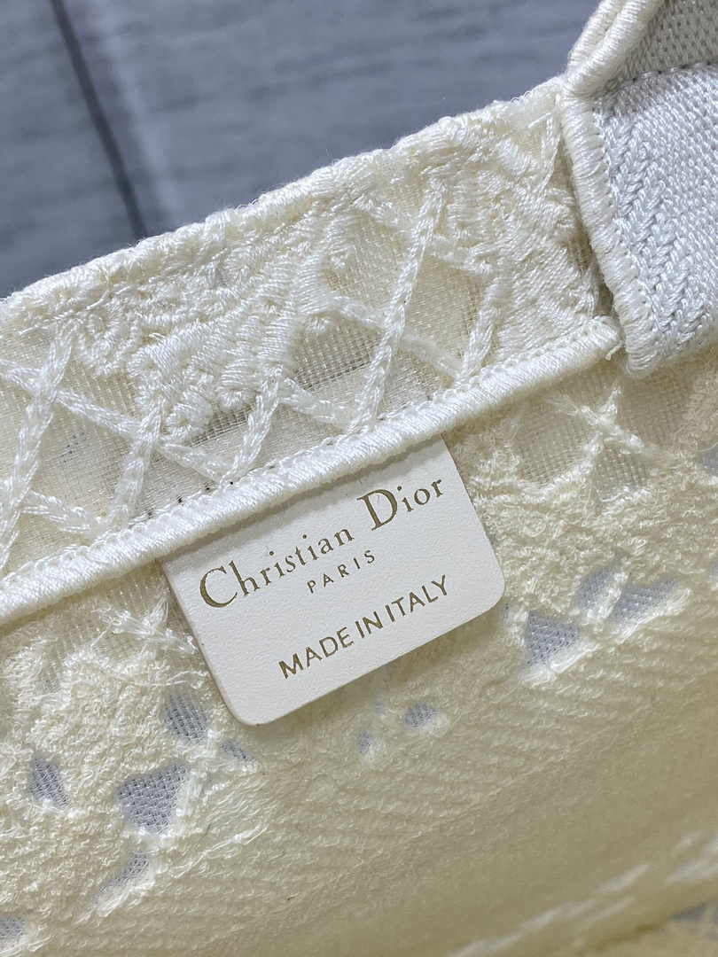 Dior Small Book Tote M1265 Toile de Jouy Embroidery M3534