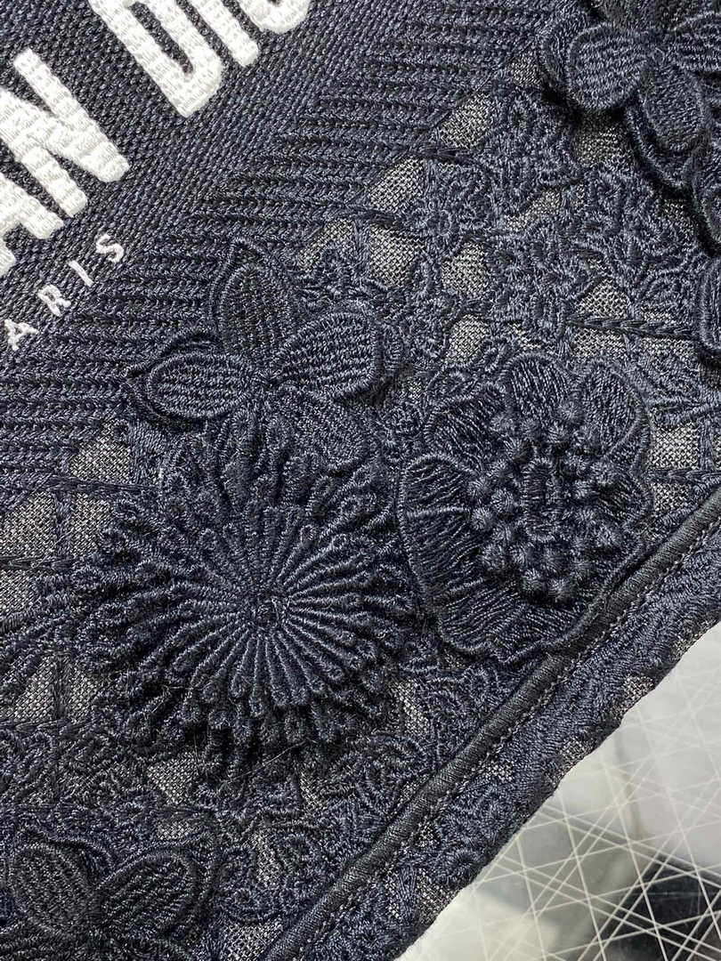 Dior Small Book Tote M1265 Toile de Jouy Embroidery M3535