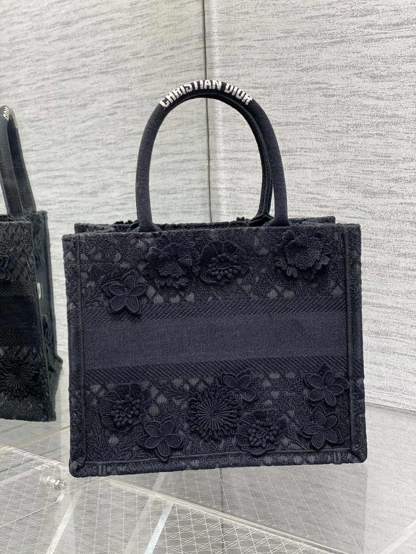 Dior Small Book Tote M1265 Toile de Jouy Embroidery M3535