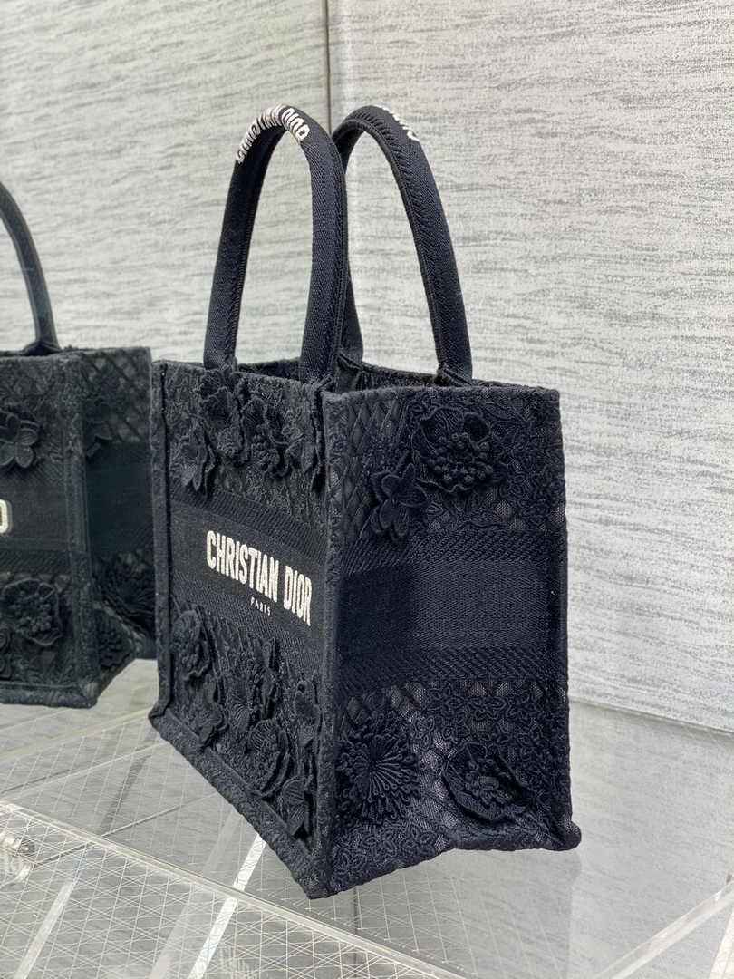 Dior Small Book Tote M1265 Toile de Jouy Embroidery M3535