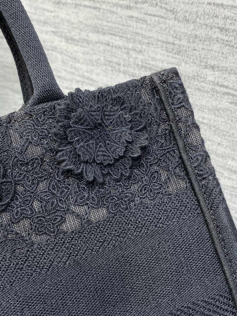 Dior Small Book Tote M1265 Toile de Jouy Embroidery M3535
