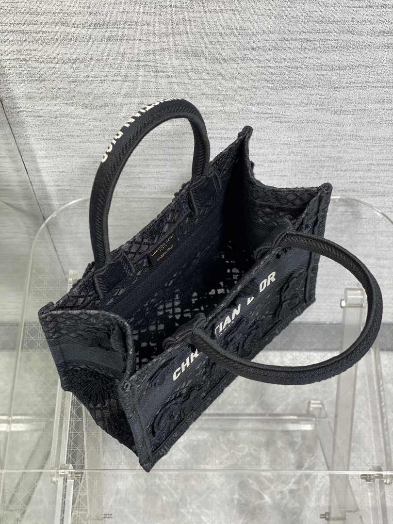Dior Small Book Tote M1265 Toile de Jouy Embroidery M3535