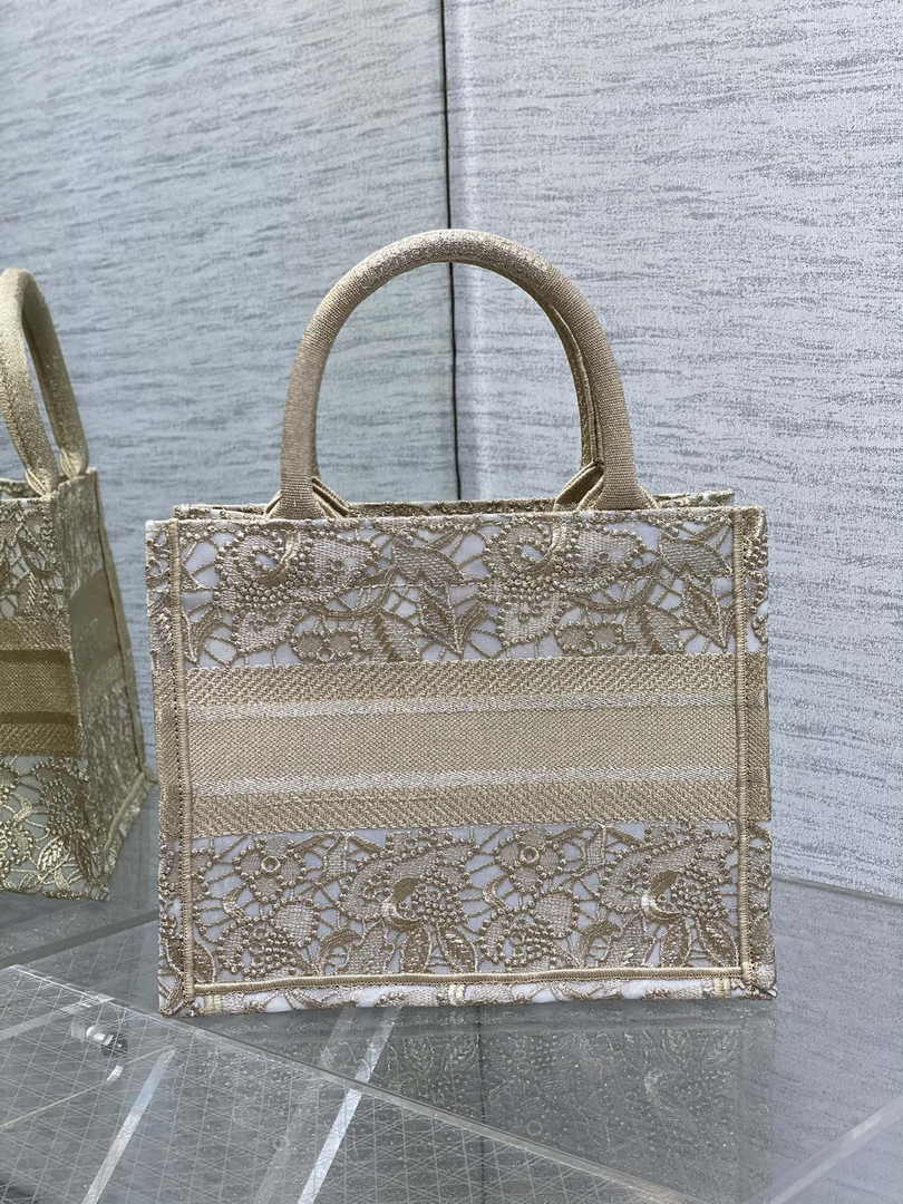 Dior Small Book Tote M1265 Toile de Jouy Embroidery M3540