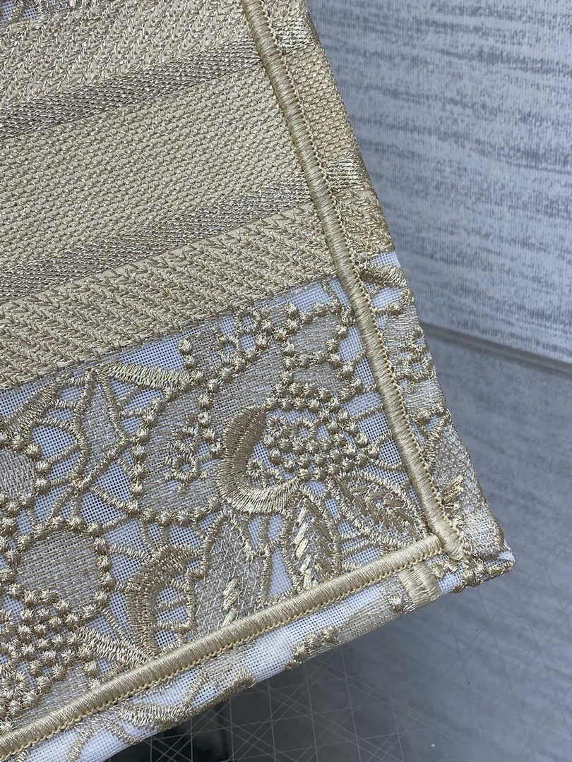 Dior Small Book Tote M1265 Toile de Jouy Embroidery M3540