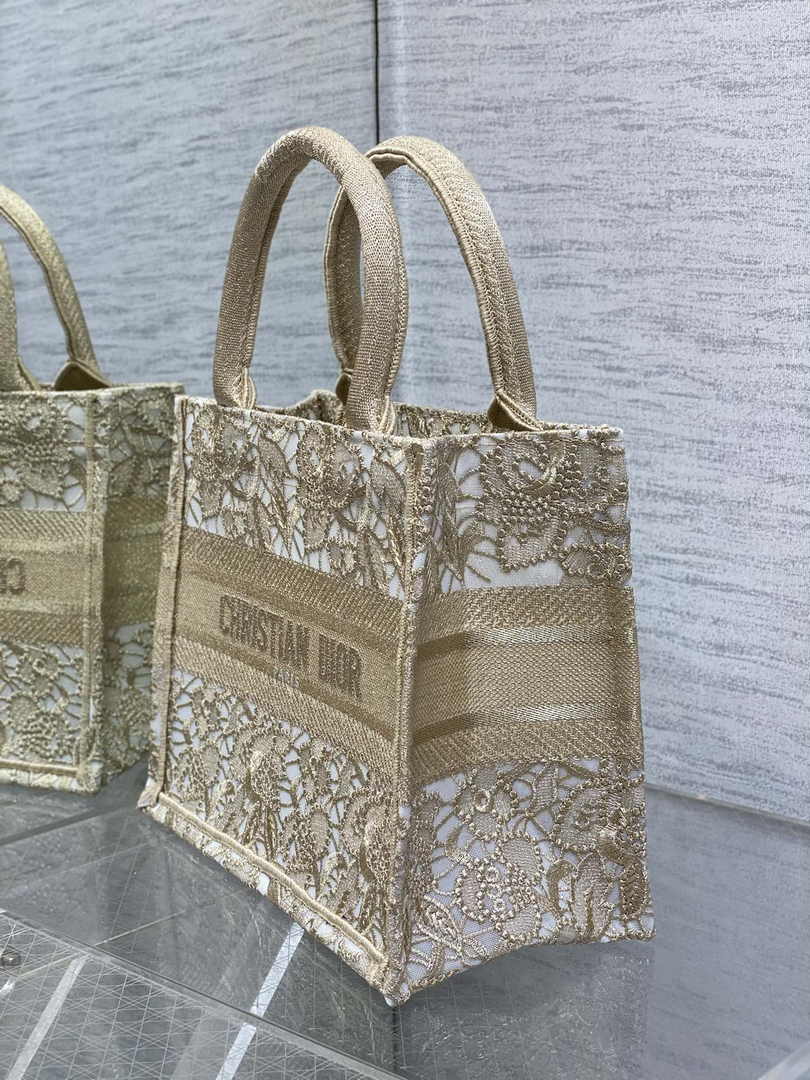 Dior Small Book Tote M1265 Toile de Jouy Embroidery M3540