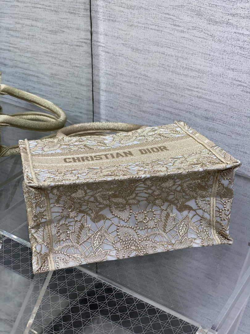 Dior Small Book Tote M1265 Toile de Jouy Embroidery M3540