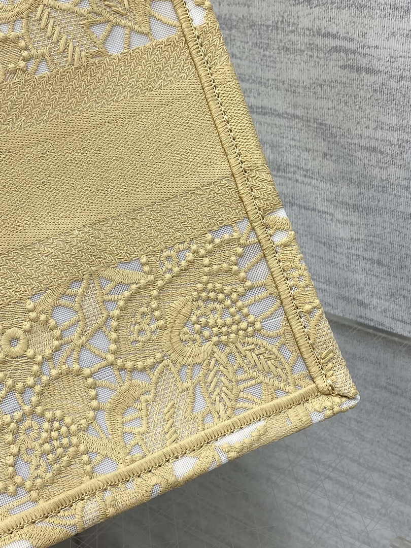 Dior Small Book Tote M1265 Toile de Jouy Embroidery M3541