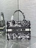 Dior Small Book Tote M1265 Toile de Jouy Embroidery M3539