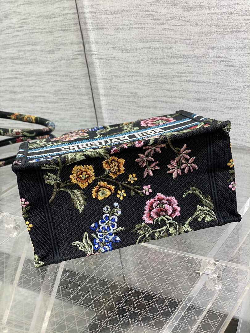 Dior Small Book Tote M1265 Toile de Jouy Embroidery M3549