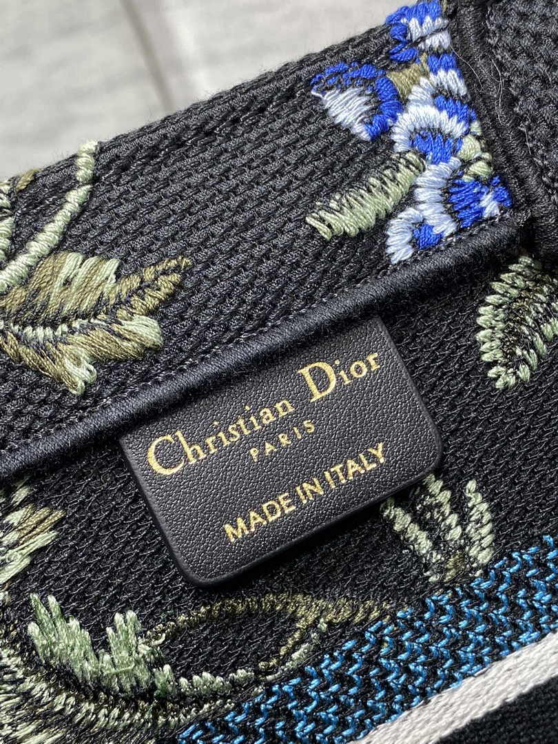 Dior Small Book Tote M1265 Toile de Jouy Embroidery M3549