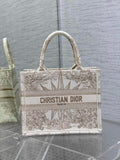 Dior Small Book Tote M1265 Toile de Jouy Embroidery M3523