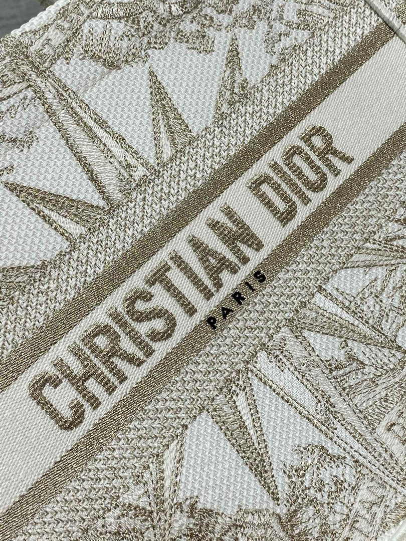 Dior Small Book Tote M1265 Toile de Jouy Embroidery M3523