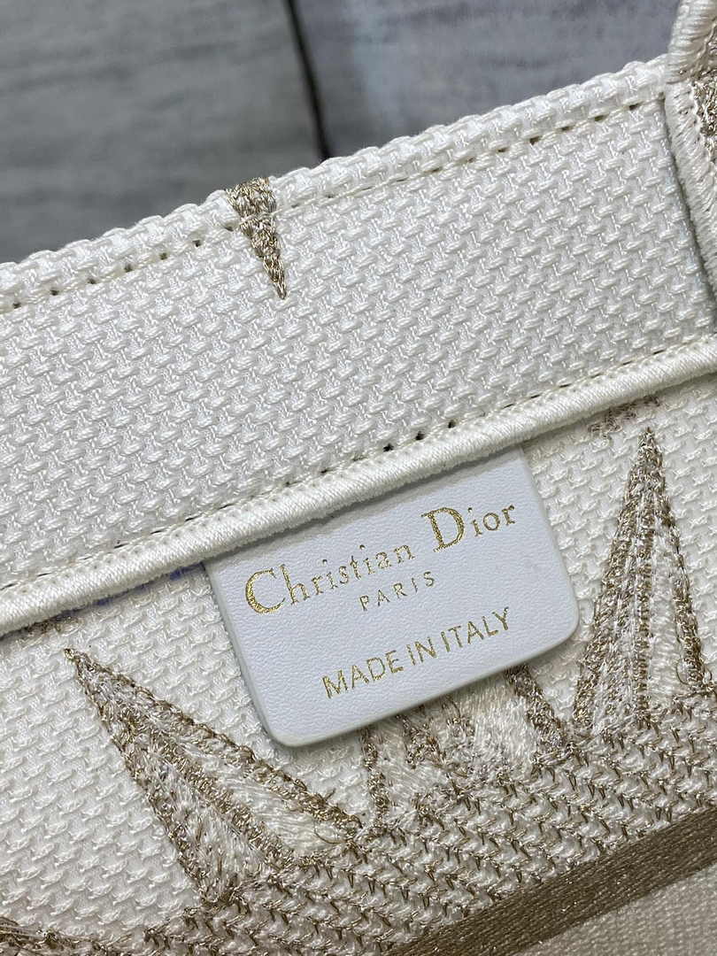 Dior Small Book Tote M1265 Toile de Jouy Embroidery M3523