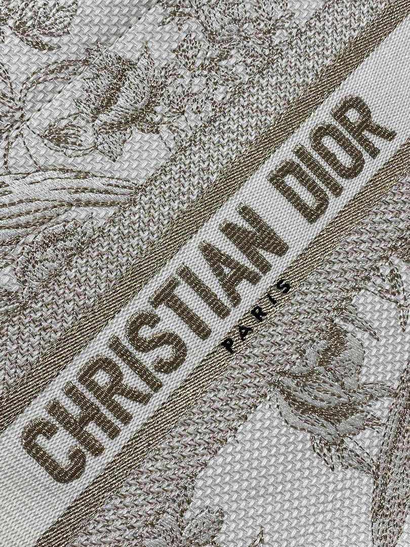 Dior Small Book Tote M1265 Toile de Jouy Embroidery M3528