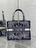 Dior Small Book Tote M1265 Toile de Jouy Embroidery M3525