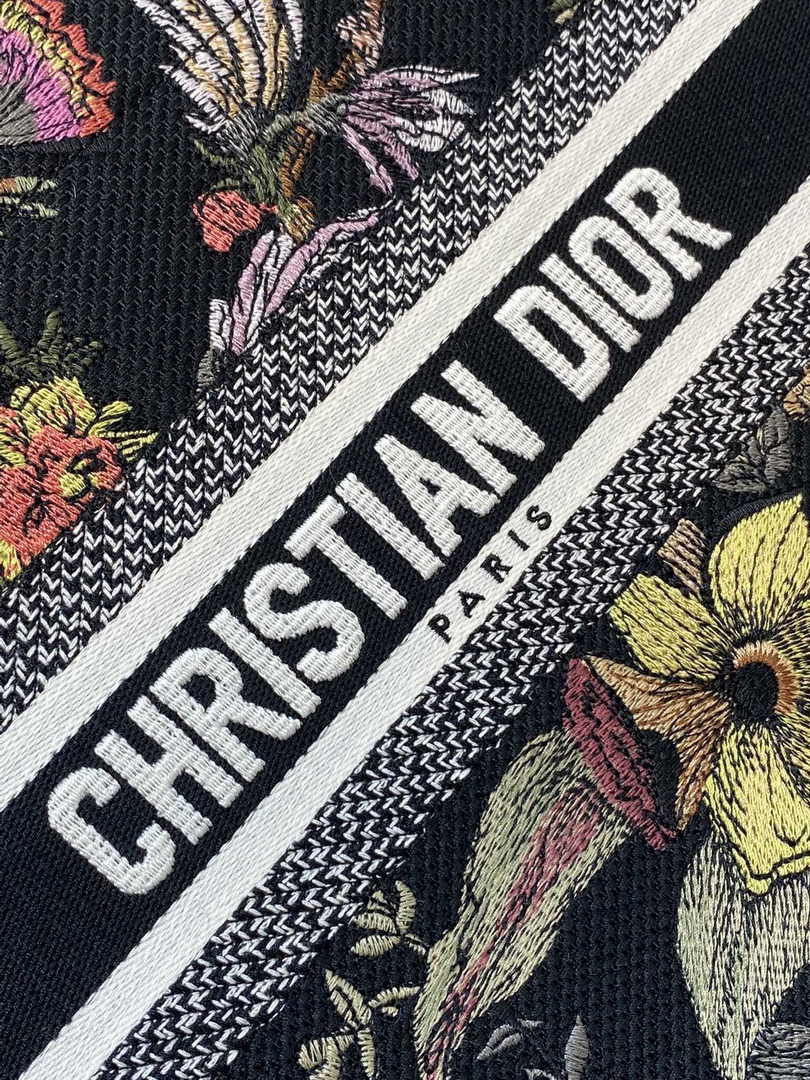 Dior Small Book Tote M1265 Toile de Jouy Embroidery M3553
