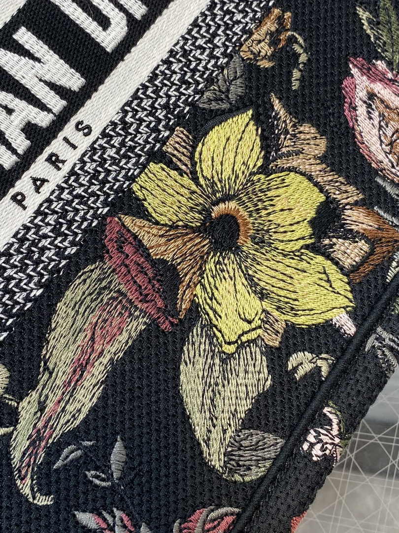 Dior Small Book Tote M1265 Toile de Jouy Embroidery M3553