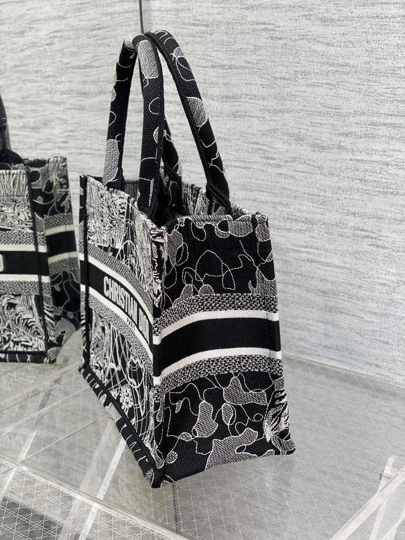 Dior Small Book Tote M1265 Toile de Jouy Embroidery M3564 - Default Title - View 3
