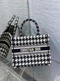 Dior Small Book Tote M1265 Toile de Jouy Embroidery M3518