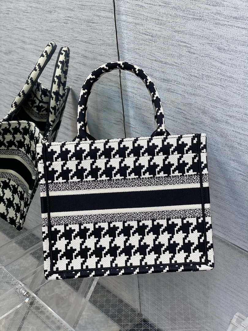 Dior Small Book Tote M1265 Toile de Jouy Embroidery M3518