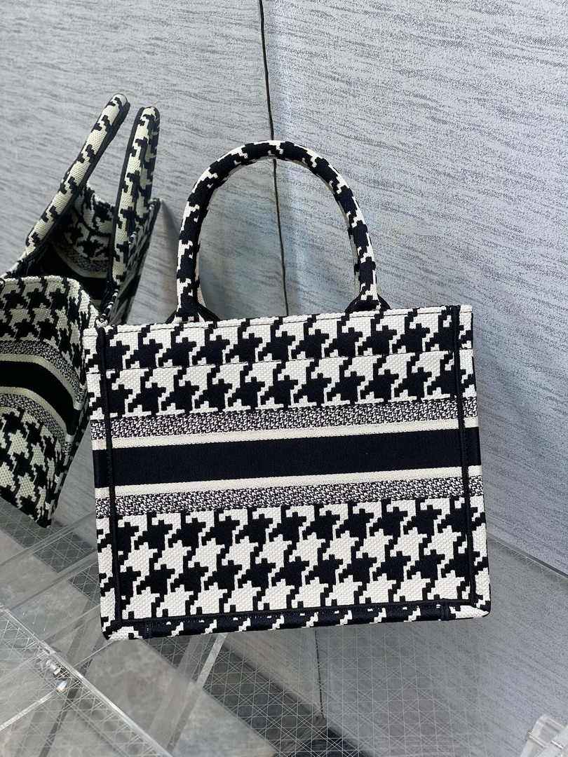 Dior Small Book Tote M1265 Toile de Jouy Embroidery M3518