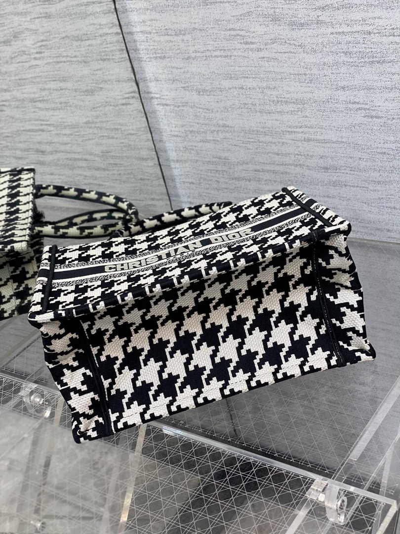 Dior Small Book Tote M1265 Toile de Jouy Embroidery M3518