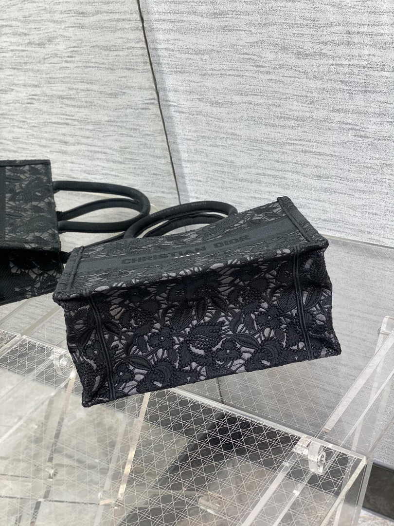 Dior Small Book Tote M1265 Toile de Jouy Embroidery M3542