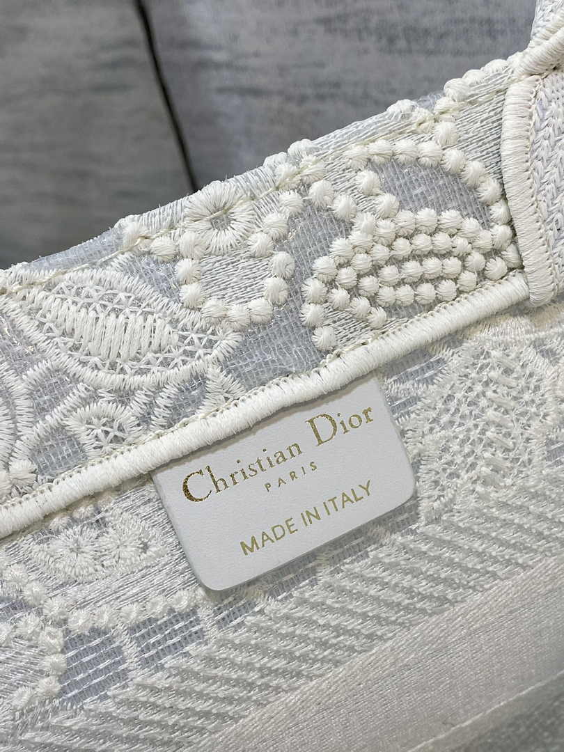 Dior Small Book Tote M1265 Toile de Jouy Embroidery M3543