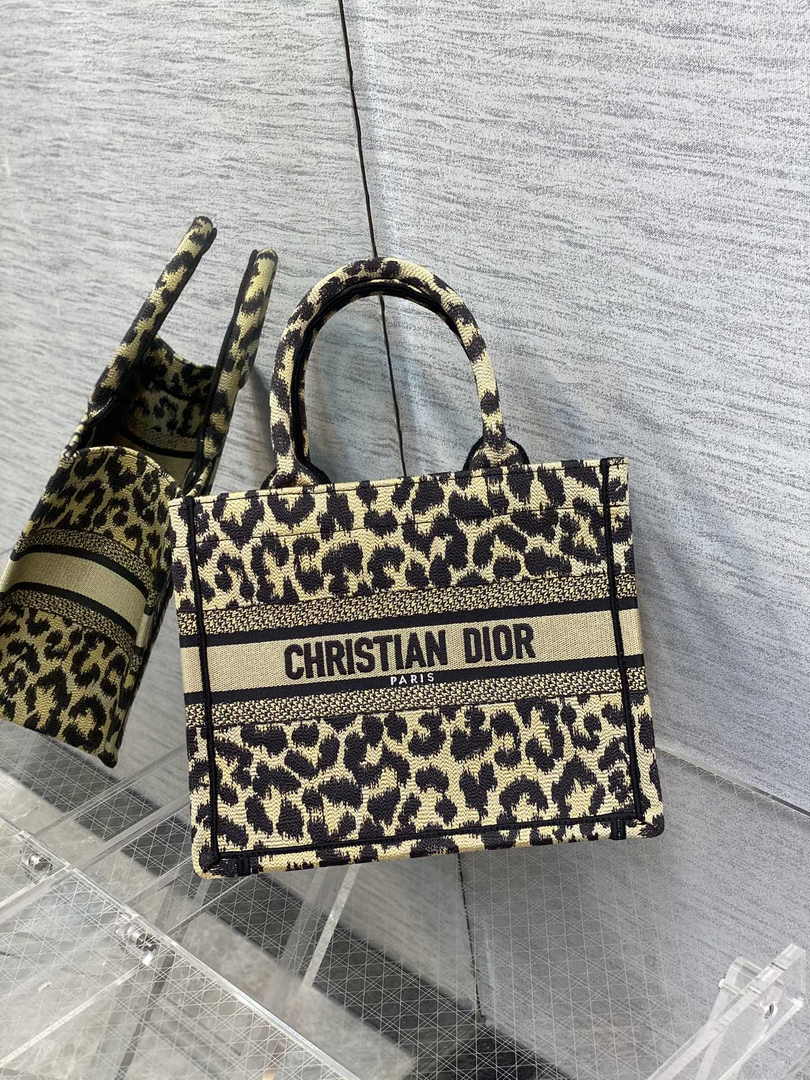Dior M1265 Small Book Tote Beige Multicolor Mizza - Default Title - View 4