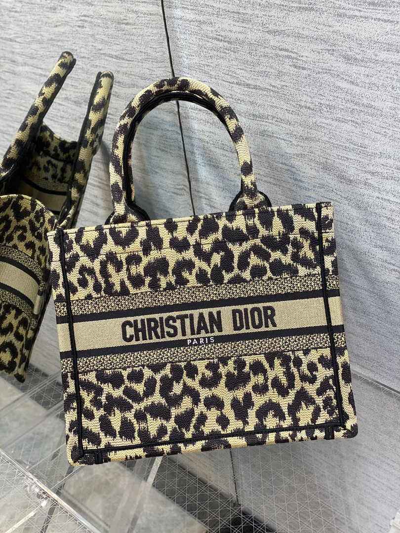Dior M1265 Small Book Tote Beige Multicolor Mizza