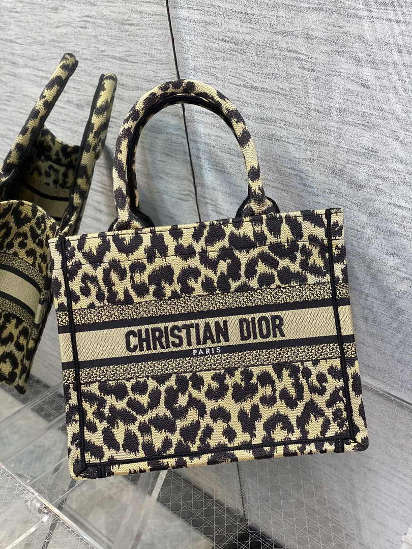 Dior M1265 Small Book Tote Beige Multicolor Mizza - Default Title - View 1