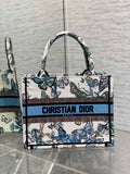 Dior Small Book Tote M1265 Toile de Jouy Embroidery M3555
