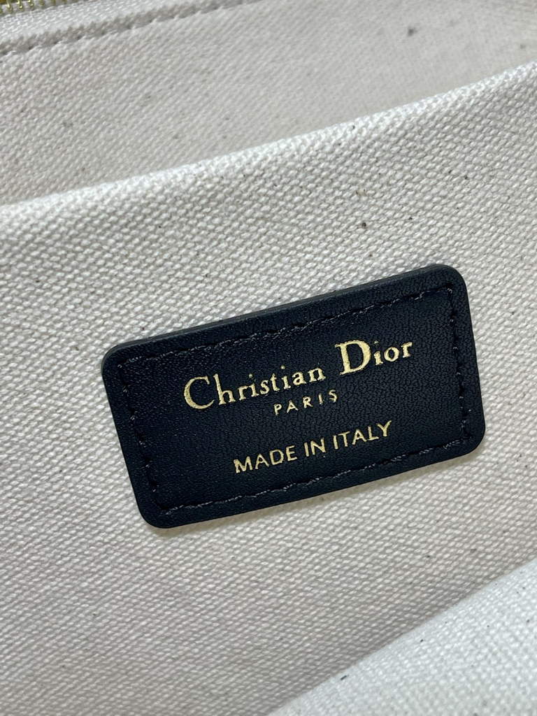 Dior M1286 Large Book Tote Black Oblique Embossed Calfskin