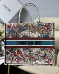 Dior M1286 Large Book Tote Beige Constellation Embroidery