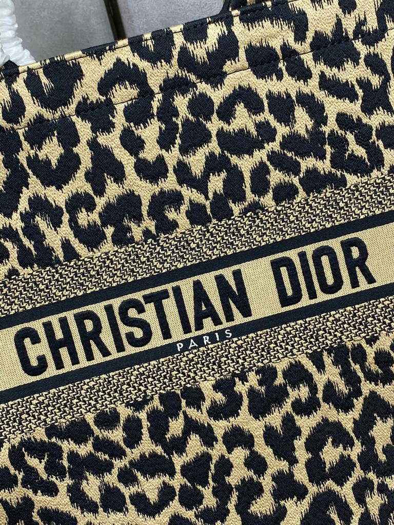Dior M1286 Large Book Tote Beige Multicolor Mizza Embroidery