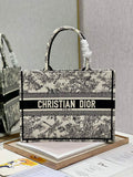 Dior M1296 Medium Book Tote dragonfly Multicolor Beige
