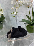 Dior M2340 Dream Bucket Bag Black Cannage Cotton with Bead Embroidery - Default Title - View 1